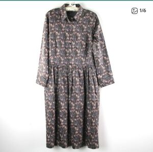 Brooks Brothers Resort 2017 Cherry Blossom 100% Cotton Lightweight Midi Dress